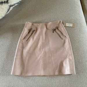 Faux Suede Mini Skirt